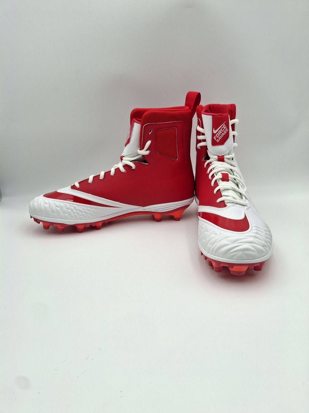 Nike Men's Football Cleats Red White Medium Width US Size 11.5